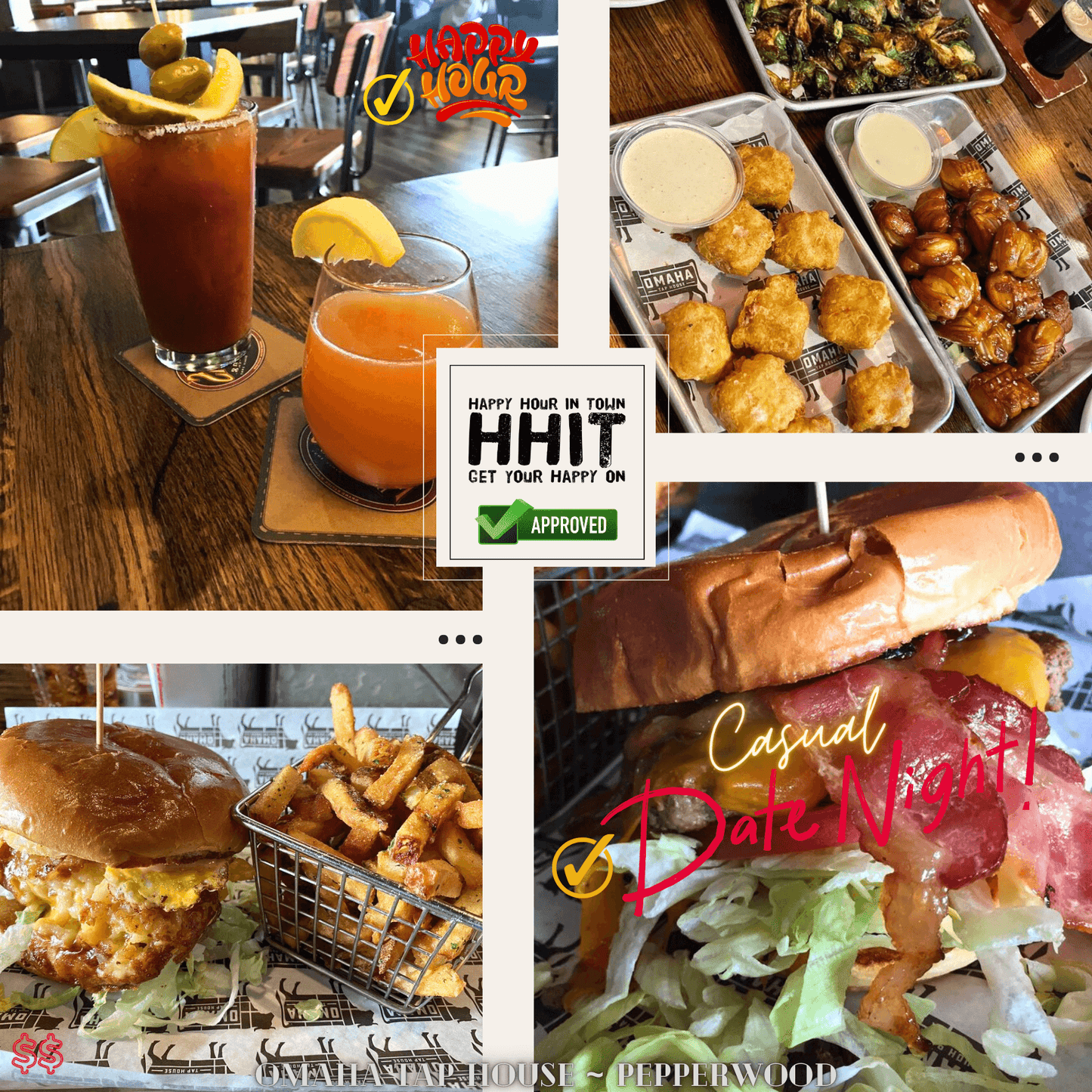 Pepperwood Omaha Tap House Happy Hour ~ Best Burgers in Omaha