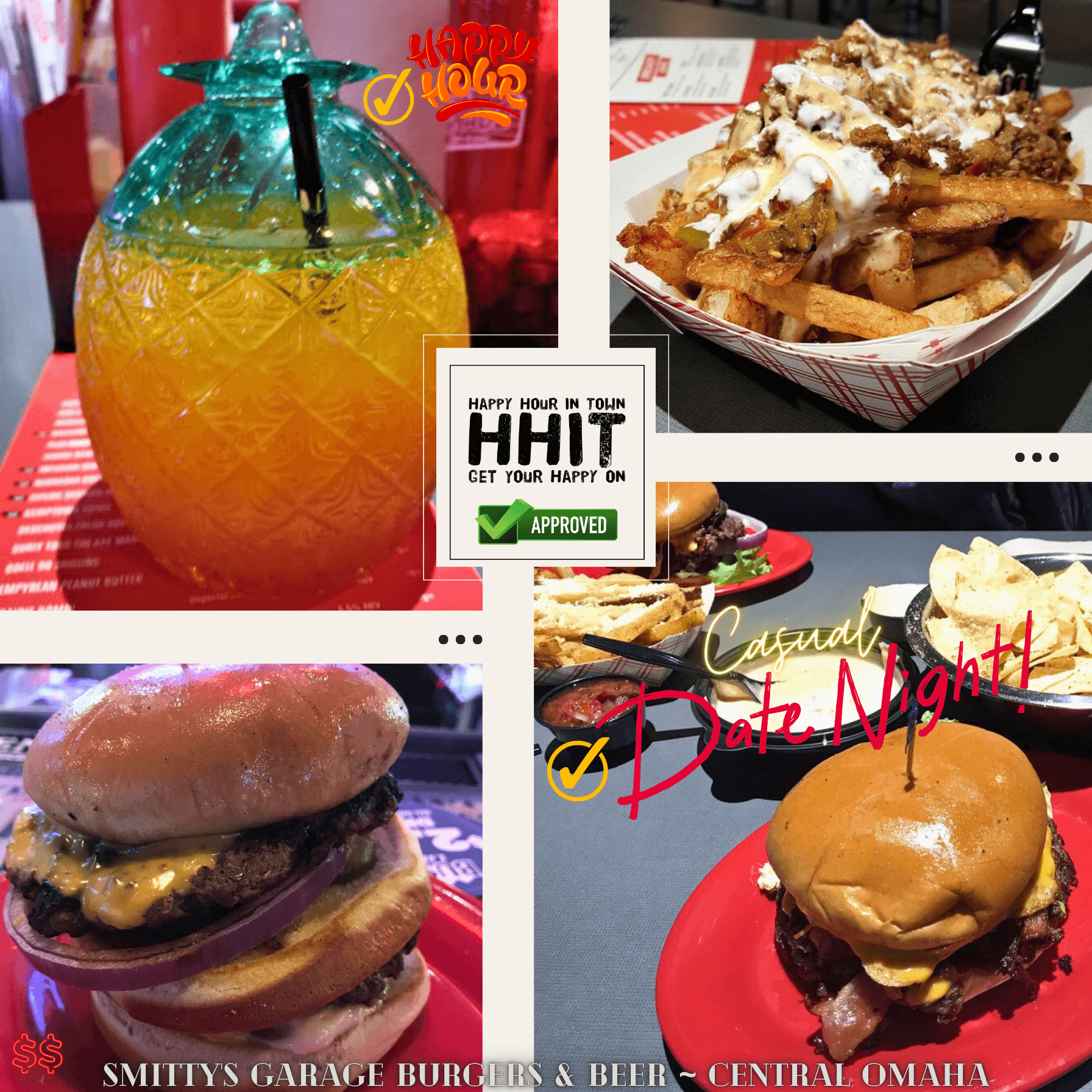 Smitty's Garage Burgers and Beer Omaha Happy Hour In Town