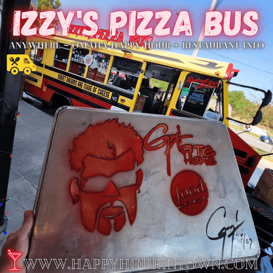 Izzys Pizza Bus Izzy's Food Truck Omaha Happy Hour In Town