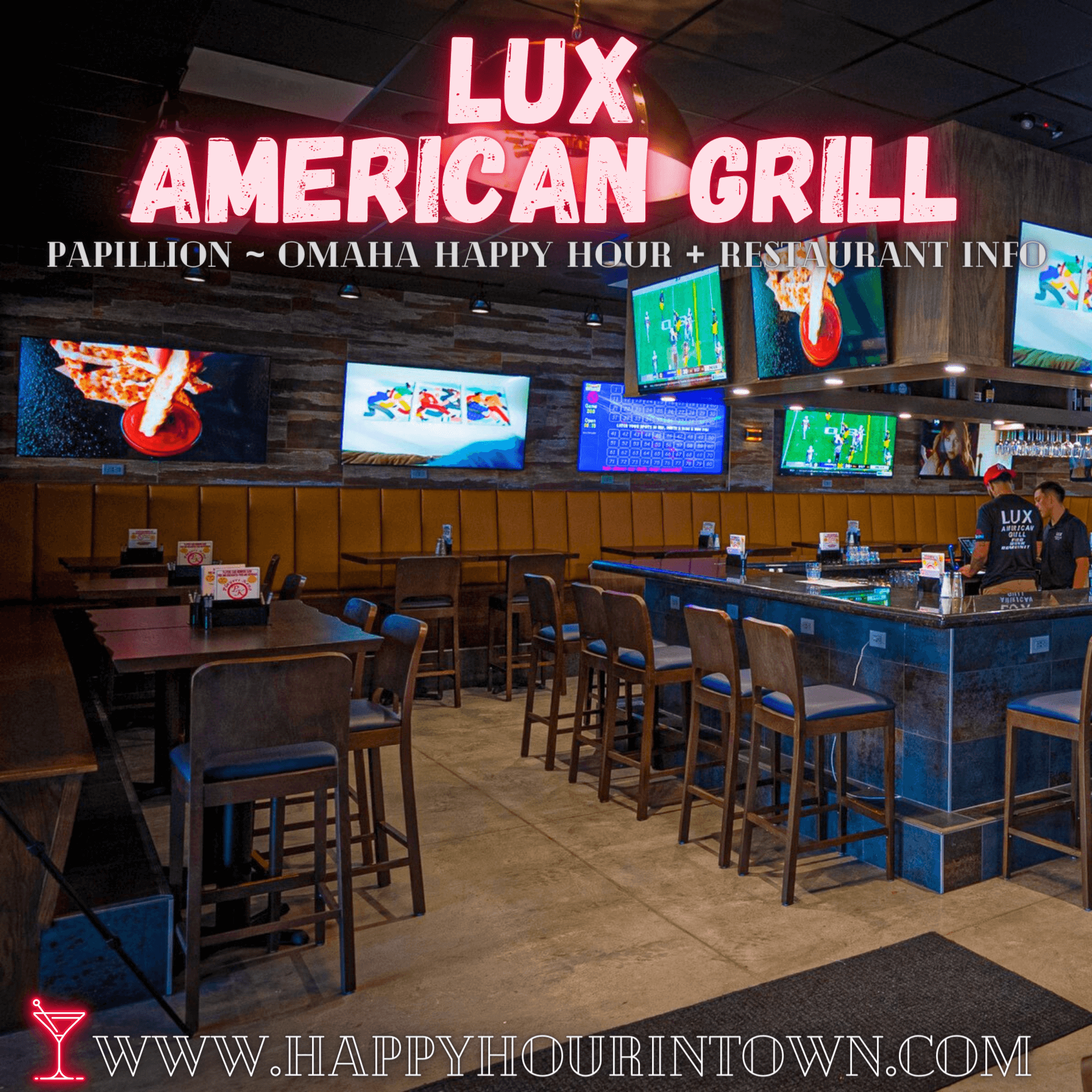 Lux American Grill Papillion Happy Hour In Town
